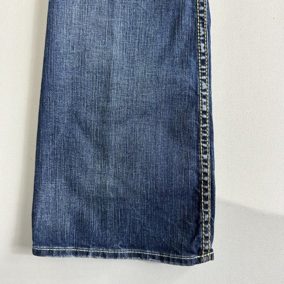 Silver Jeans Size 29x32 Bootcut Distressed Suki Surplus Flap Pocket Low Rise - Picture 5 of 11